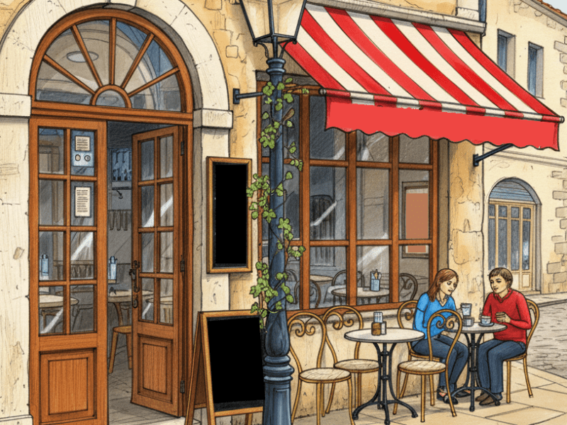 Cafe in Kalamata Square (and brand name)