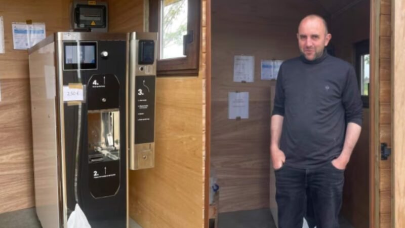 Αγρότης επαναστατεί ενάντια σε πολυεθνική και εγκαθιστά μηχάνημα αυτόματης πώλησης παγωτού: «Έχουν ήδη πλησιάσει»