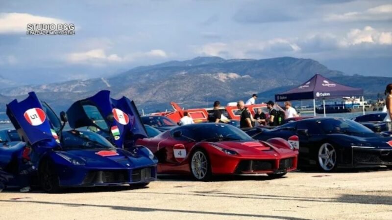 «Ferrari Cavalcade 2026»: Στο Ναύπλιο το κομβόι με τα ιταλικά αυτοκίνητα